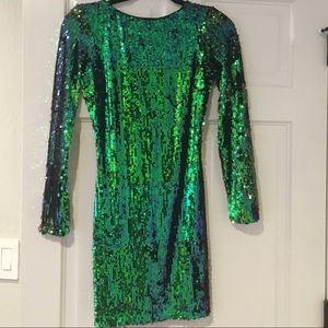 Dress the Population Lola Sequin Mini Dress